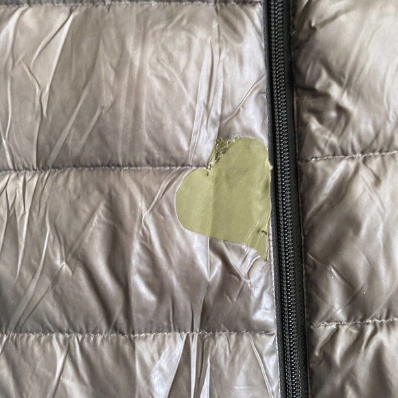 Soia Kyo Coat Womens XL Gray Down Fill Mid Length Lightweight Zip pockets - Picture 2 of 9